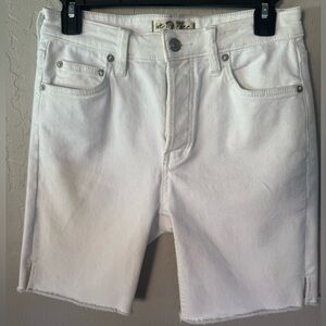 Free People We The Free Avery White Denim Bermuda Shorts sz 27